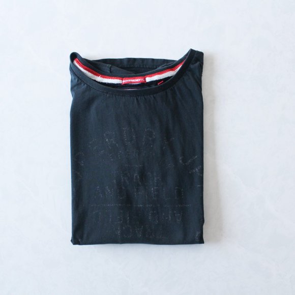 Superdry Navy Blue Track & Field Tee T-Shirt Boyfriend Fit Women's Size Medium - Picture 5 of 8